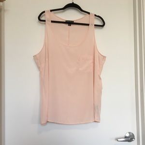 Forever 21+ Blush Pink Chiffon Tank Top